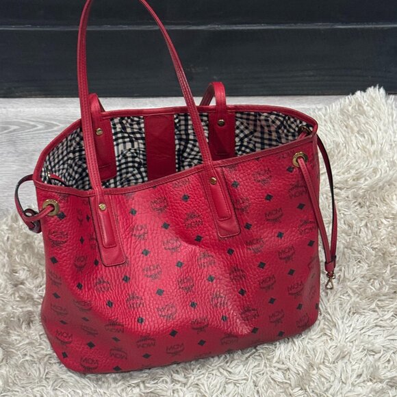 MCM Red reversible bag